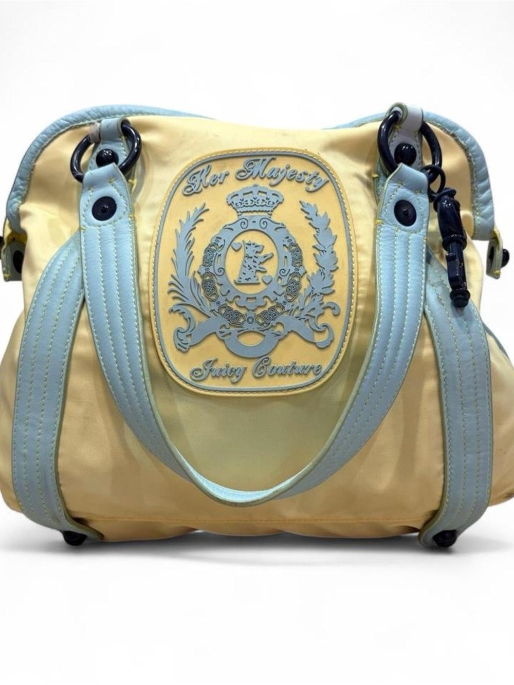 👑 🩵 VINTAGE Y2K JUICY COUTURE ‘HER MAJESTY’ BOWLER BAG 🩵 👑